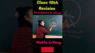 Area of Segment  Areas Related To Circles Class 10 Maths shorts math class10 Mathsiseasy [upl. by Kirbie]