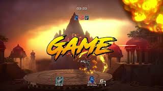 Brawlout gameplay on PlayStation PS 4 local coop 2 player [upl. by Hcire]