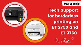 Borderless Printing with ET Tanks 2750 and 3760 [upl. by New]