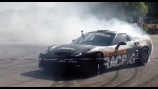 Insane drifting skills  Danish Corvette C6 drifting [upl. by Enaile]