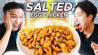 World’s LARGEST Salted Egg Chicken Rice [upl. by Aline443]