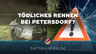 Tödliches Autorennen bei Petersdorf 23Jähriger stirbt nach Autounfall [upl. by Onid]