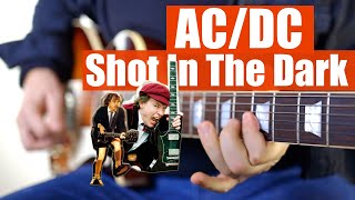 ACDC Shot In The Dark Guitar Lesson amp Tutorial [upl. by Anaz]