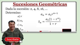 Sucesiones y series Geométricas  Término general y suma de términos [upl. by Aretha]