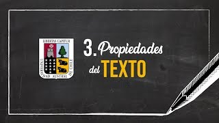 3 Propiedades del texto [upl. by Aleyak932]