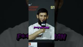 🤬🤣 KHAMZAT CHIMAEV GOES OFF ON REPORTER AT UFC 308 PRESS CONFERENCE [upl. by Latin]