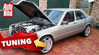 Mercedes 190 1984 Tuning  Motor  V12  Leistung  Infos [upl. by Maxi241]