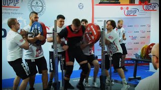 Turkish Spotter Team IPF WORLD Raw Championships SQUAT FAILS [upl. by Akimihs]