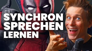 SYNCHRONSPRECHEN LERNEN mit quotDeadpoolquot synchronsprecher fandub deadpool marvel wolverine [upl. by Gemina706]