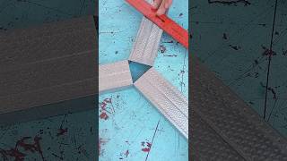 Unique technique of branched connection of metal profiles Metalworking Tips and Tricks shorts [upl. by Hutchins]