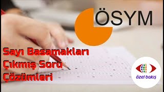 2Sayı Basamakları Çıkmış TYTAYT Soru Çözümleri [upl. by Rebba]