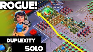 Boom Beach Duplexity New strategy  Rogue Solo 😱🔥 [upl. by Arek]