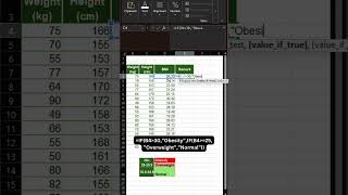 How to calculate BMI  Part 2 shortvideo [upl. by Eecrad45]