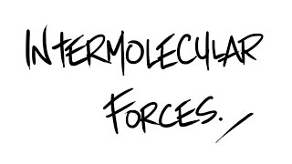 AQA ALevel Chemistry  Intermolecular Forces [upl. by Ecnaralc]