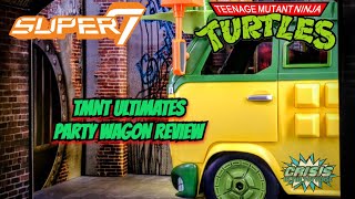 Super 7 Teenage Mutant Ninja Turtles Ultimates Party Wagon Review [upl. by Furlani]