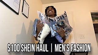 100 SHEIN HAUL  MEN’S FASHION [upl. by Eniamsaj90]