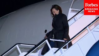 WATCH Kamala Harris Arrives In New York For Reported Appearance On ‘Saturday Night Live’ [upl. by Salome]