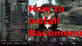 Skyrim  How to install Racemenu manually [upl. by Tempest510]