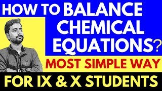 HOW TO BALANCE ANY CHEMICAL EQUATION BEST TRICK [upl. by Brit]