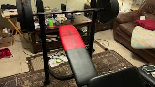 WEIDER PRO WEIGHT BENCH PRESS SET [upl. by Yram]