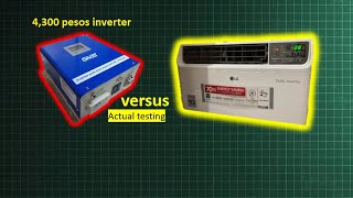 1000 WATT INVERTER to power AIRCON [upl. by Ardekan]