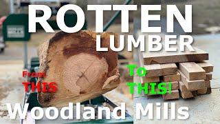 030  Milling Lumber for a shed with Woodland Mills HM126 Portable Sawmill and Husqvarna 450 Rancher [upl. by Arta]