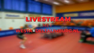 Tafeltennis LIVE  Veerhuis Westa 1  TempoTeam 1 [upl. by Nirmak]