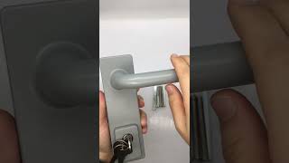 Panic Exit Device Classroom Keyed Function Escutcheon Lever Trim [upl. by Auoy]