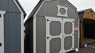 🤎🤎10x16 SHED  SHE SHED  MAN CAVE  STORAGE IDEAS  VIRTUAL SHED TOUR 100 [upl. by Enobe512]