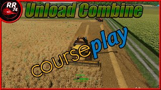 FS22 Coursplay Unload combine and drive grain home to silo farmingsimulator22 courseplay [upl. by Desberg999]