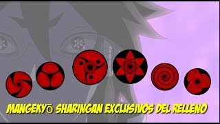 Los Mangekyo Sharingan EXCLUSIVOS del ANIME [upl. by Ahseena5]