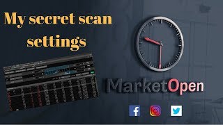 Day Trading Market Open  My secret scan settings on Think or Swim  TOS [upl. by Adlitam970]