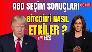 ABD Seçim Sonuçları Bitcoini Nasıl Etkiler   Bitcoin Son Durum🔴 bitcoin ethereum altcoin [upl. by Eimaral]