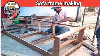 sofa ferem making । Sofa ka farma kaise banaye । sofa dhacha keyse banaya ।। KKFurniture [upl. by Mutua721]