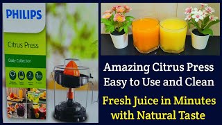 Philips Citrus Press Juicer Unboxing and Review in Tamil  Philips Citrus Press Electric Juicer Demo [upl. by Annod235]