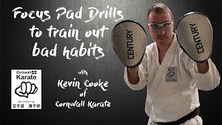 Karate Focus Pad Drills to Train Out Bad Habits [upl. by Ilellan]