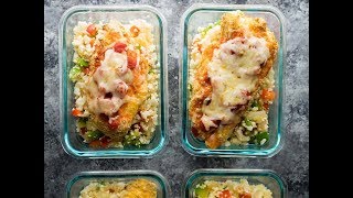 Mexican Chicken Parm Meal Prep Bowls [upl. by Enawtna]