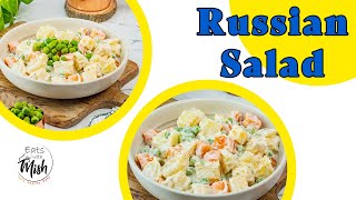 Russian Salad  Easy  Healthy Salad Recipe [upl. by Sarita]