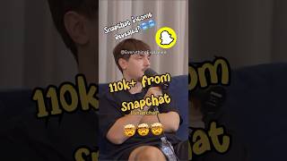 Bryce Hall’s 110k Insane Snapchat Income🤯☠️💰shorts ytshorts viralshorts motivation success [upl. by Sonstrom]