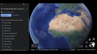 Google Earth At The Same Moment Around The World by Clotilde Perrin [upl. by Akselaw175]