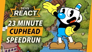 Cuphead Developers React to 23 Minute Speedrun [upl. by Smart682]