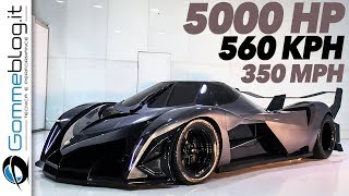 Devel Sixteen 5007 HP  WORLD FASTEST CAR  Top Speed 350 MPH [upl. by Johns]