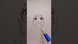 Drawing cute girl art [upl. by Clough]