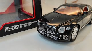 Bentley Continental GT Diecast Simulation Unboxing  Bentley GT 124 Scale Model [upl. by Ahsot979]