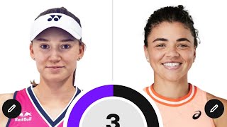 Elena Rybakina 🇰🇿 vs Jasmine Paolini 🇮🇹 WTA French Open Quarterfinal [upl. by Caruso]