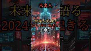 未来人が予言する2024年の大事件！ 都市伝説 予言 怖い話 shorts [upl. by Liuka382]