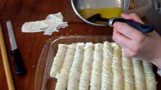 BAKLAVA ROLLS  Its easier than making squares  burma baklava [upl. by Yltnerb]