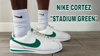 NIKE CORTEZ “STADIUM GREEN” 2024 REVIEW amp ON FEET THIS IS WHAT IM TALKING ABOUT THE COLOR POPS OUT [upl. by Van910]