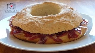 Cómo hacer Rosca de Jamón Ibérico Pan Casero  LHCY [upl. by Leerzej]