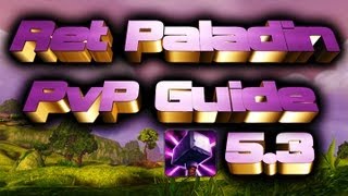 WoW Ret Paladin PvP Guide 53  Geming  Reforging  Enchants  Talents  Glyphs [upl. by Baalbeer70]